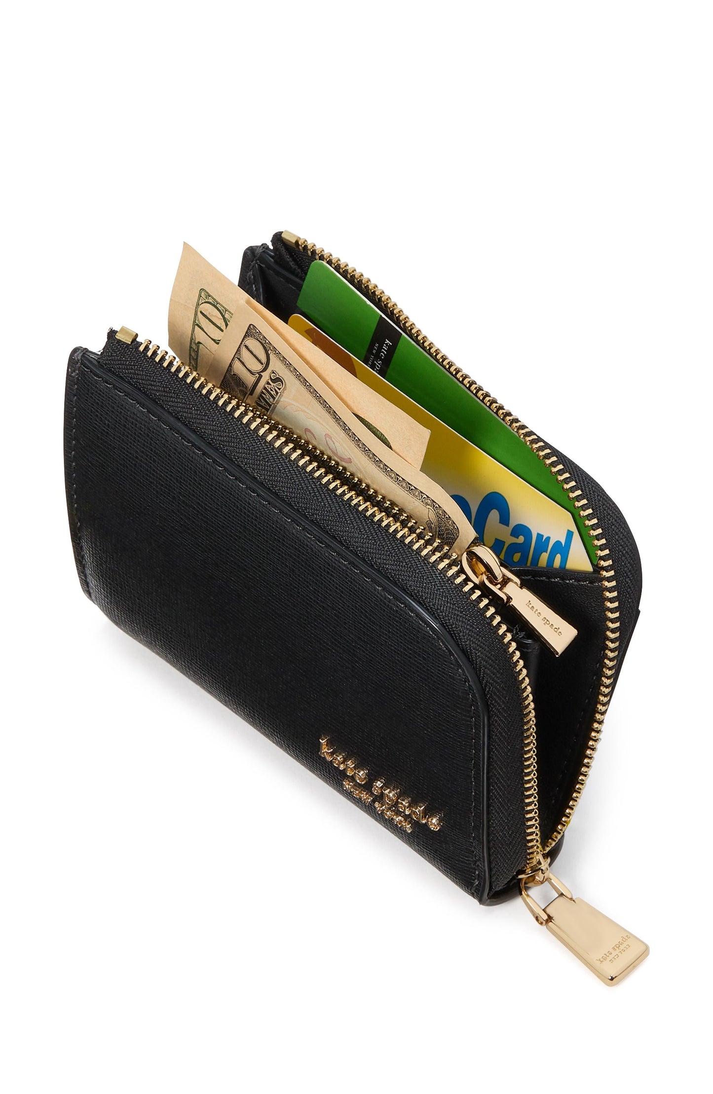 KI674-Devin Zip Card Case-Black