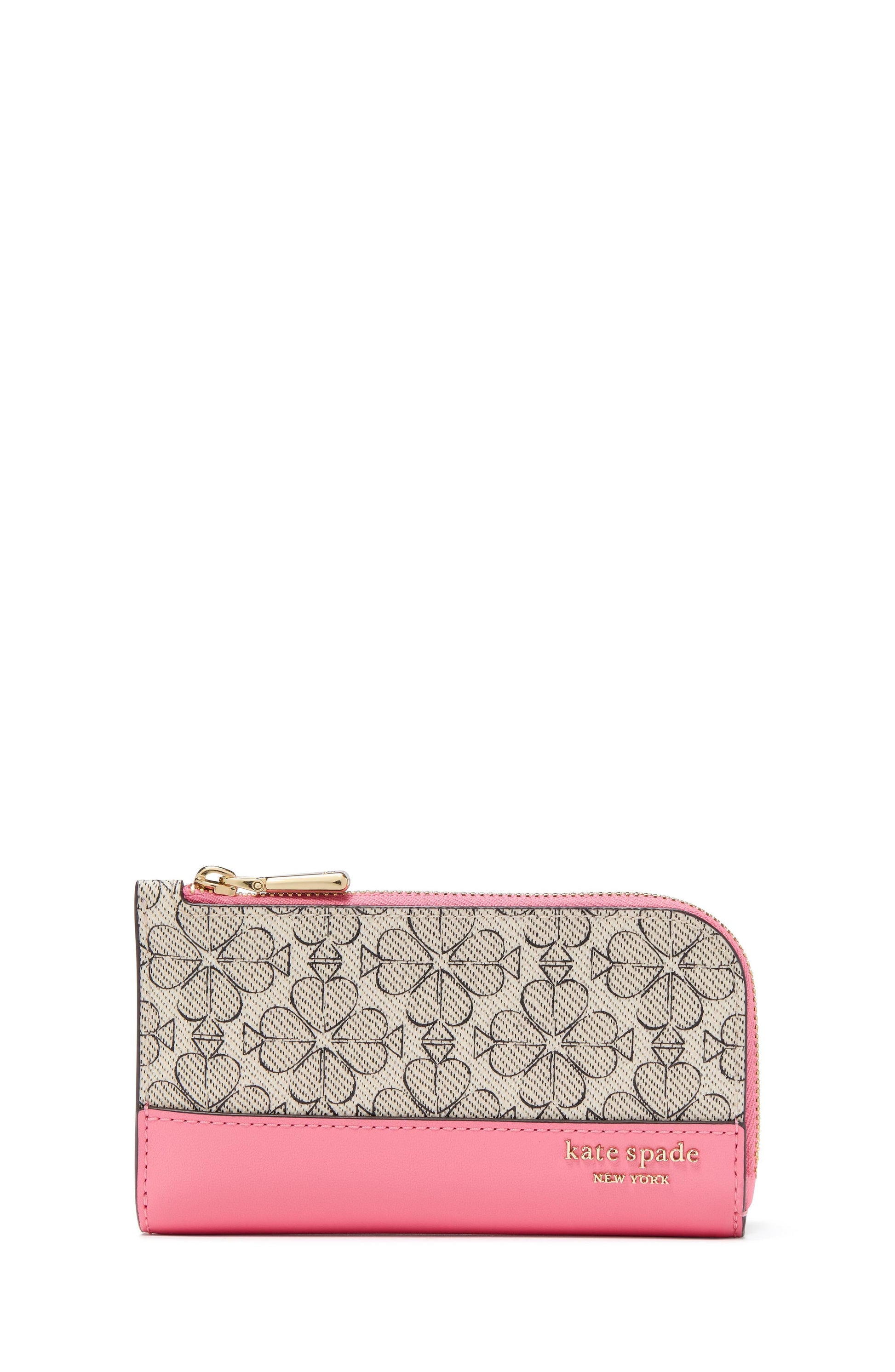 KI676-Spade Flower Small Slim Bifold Wallet-Ruby Citrus Multi