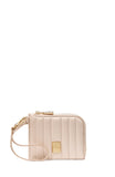 Deco Quilted Coin Card Case Wristlet