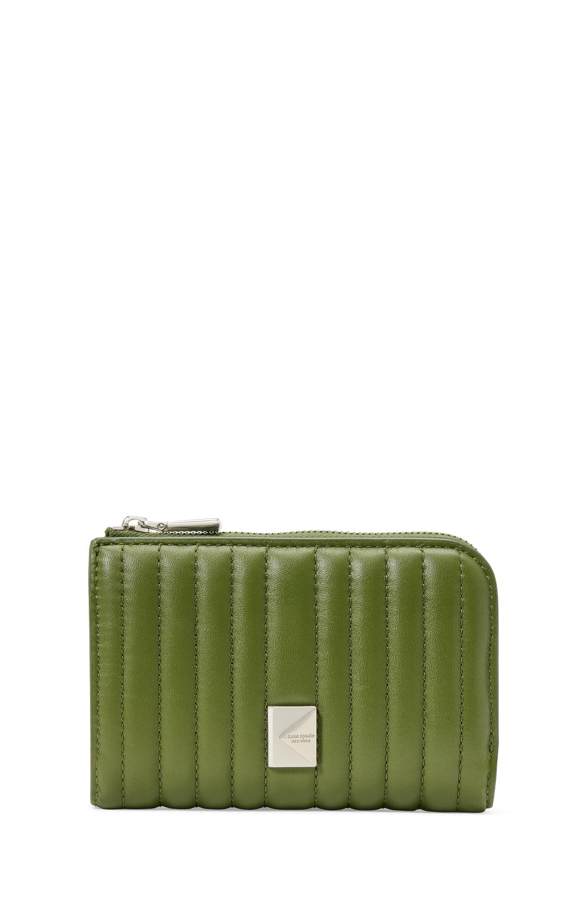 KI762-Deco Quilted Compact Wallet-Jungle Vine