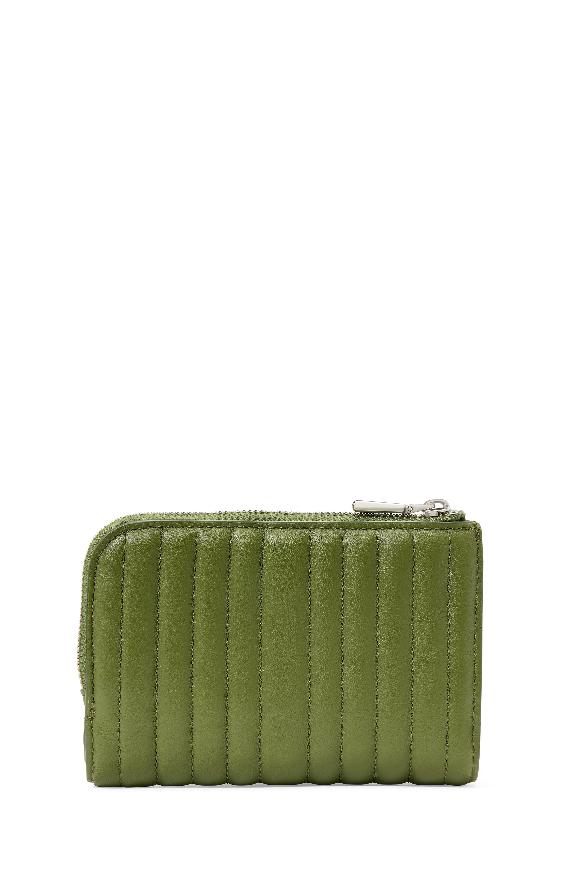 KI762-Deco Quilted Compact Wallet-Jungle Vine