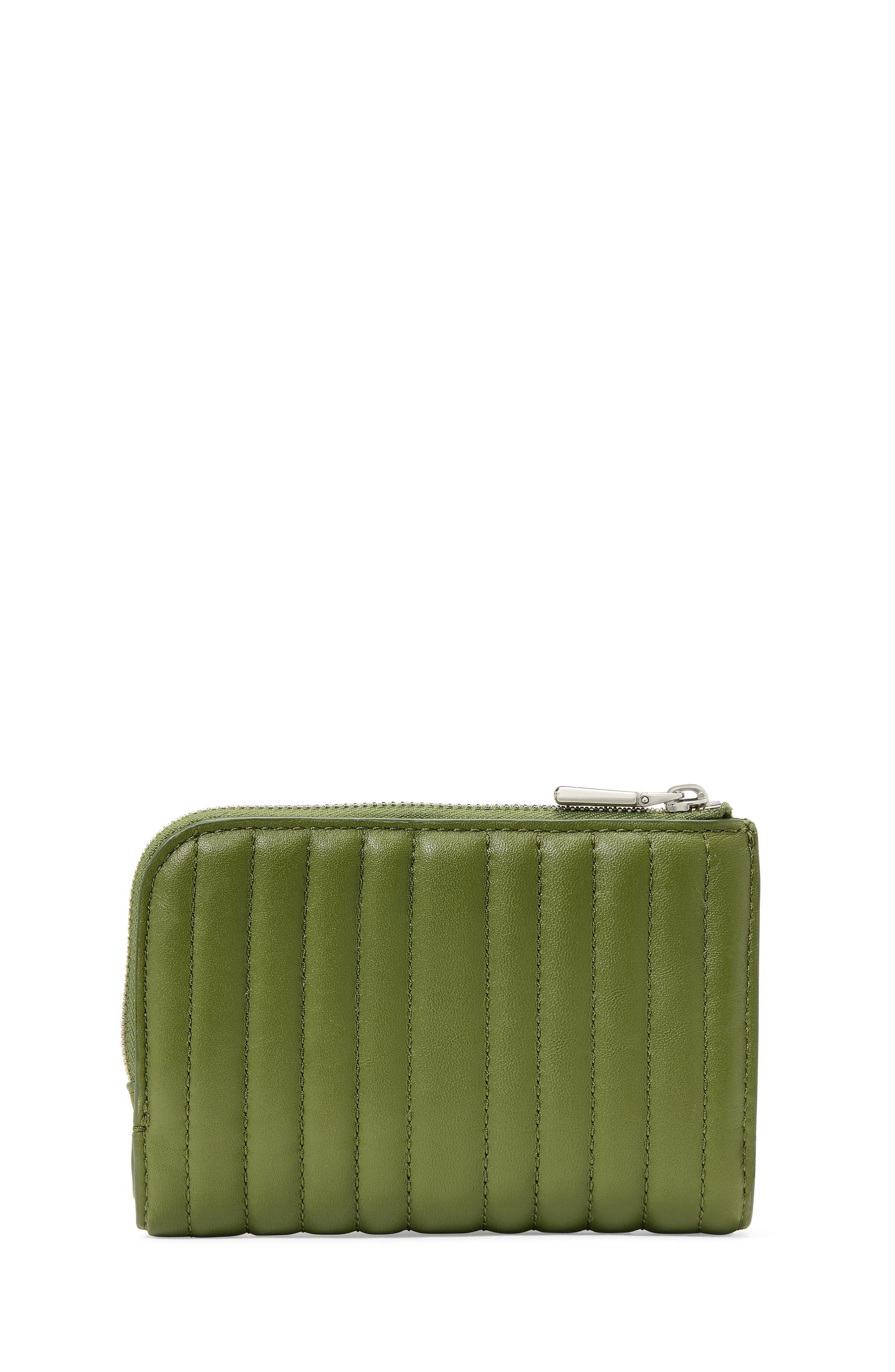 KI762-Deco Quilted Compact Wallet-Jungle Vine