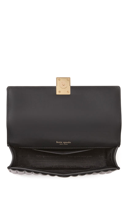 Deco Quilted Leather Mini Flap Chain Crossbody