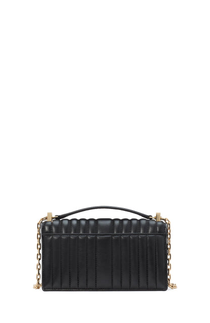 Deco Quilted Leather Mini Flap Chain Crossbody