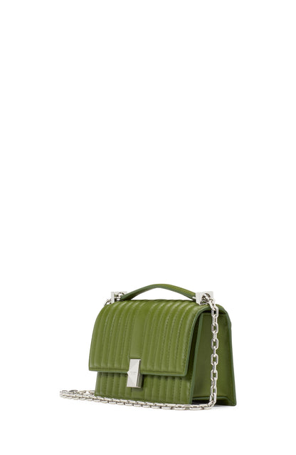 Deco Quilted Leather Mini Flap Chain Crossbody