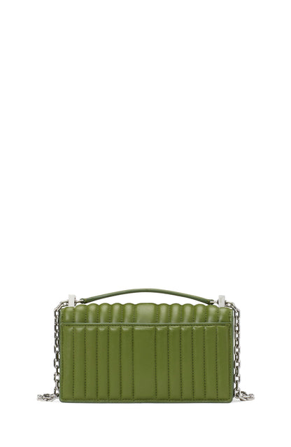 Deco Quilted Leather Mini Flap Chain Crossbody