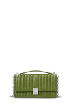 KI763-Deco Quilted Mini Flap Chain Crossbody-Jungle Vine