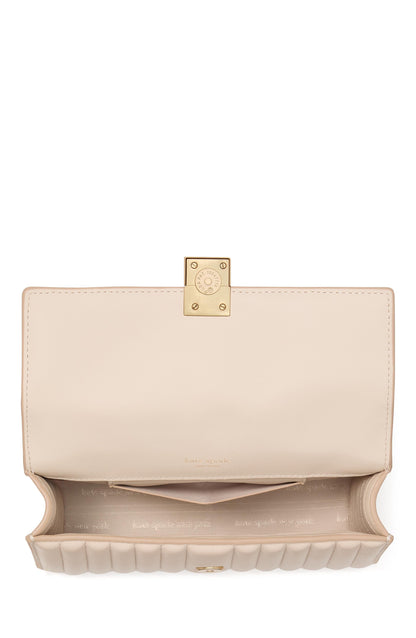 Deco Quilted Leather Mini Flap Chain Crossbody