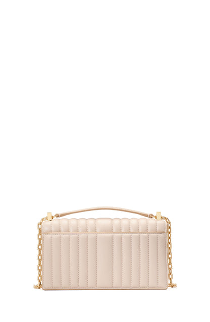 Deco Quilted Leather Mini Flap Chain Crossbody