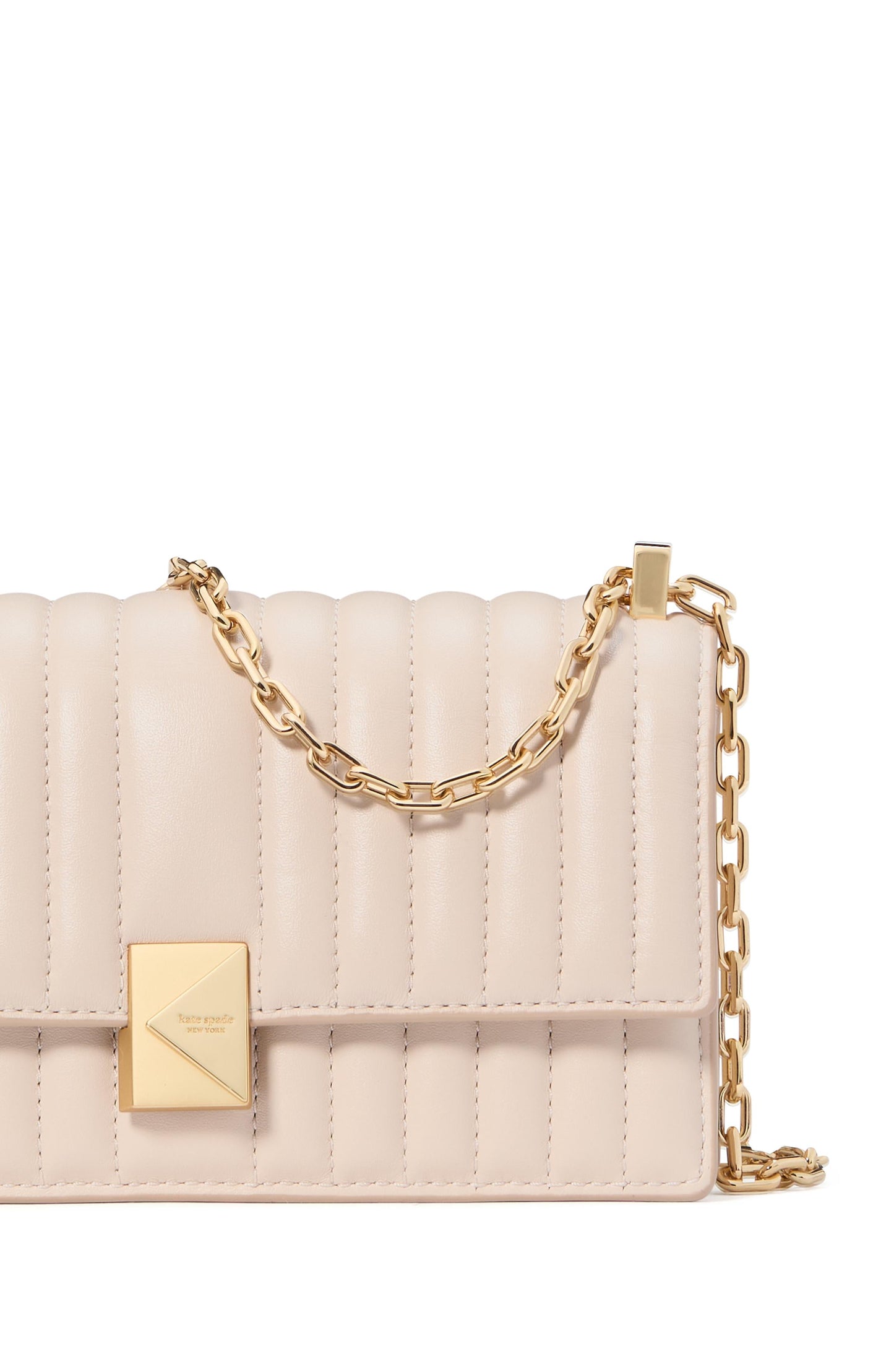Deco Quilted Leather Mini Flap Chain Crossbody