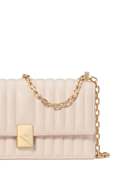 Deco Quilted Leather Mini Flap Chain Crossbody