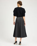 Embellished Midi Skirt