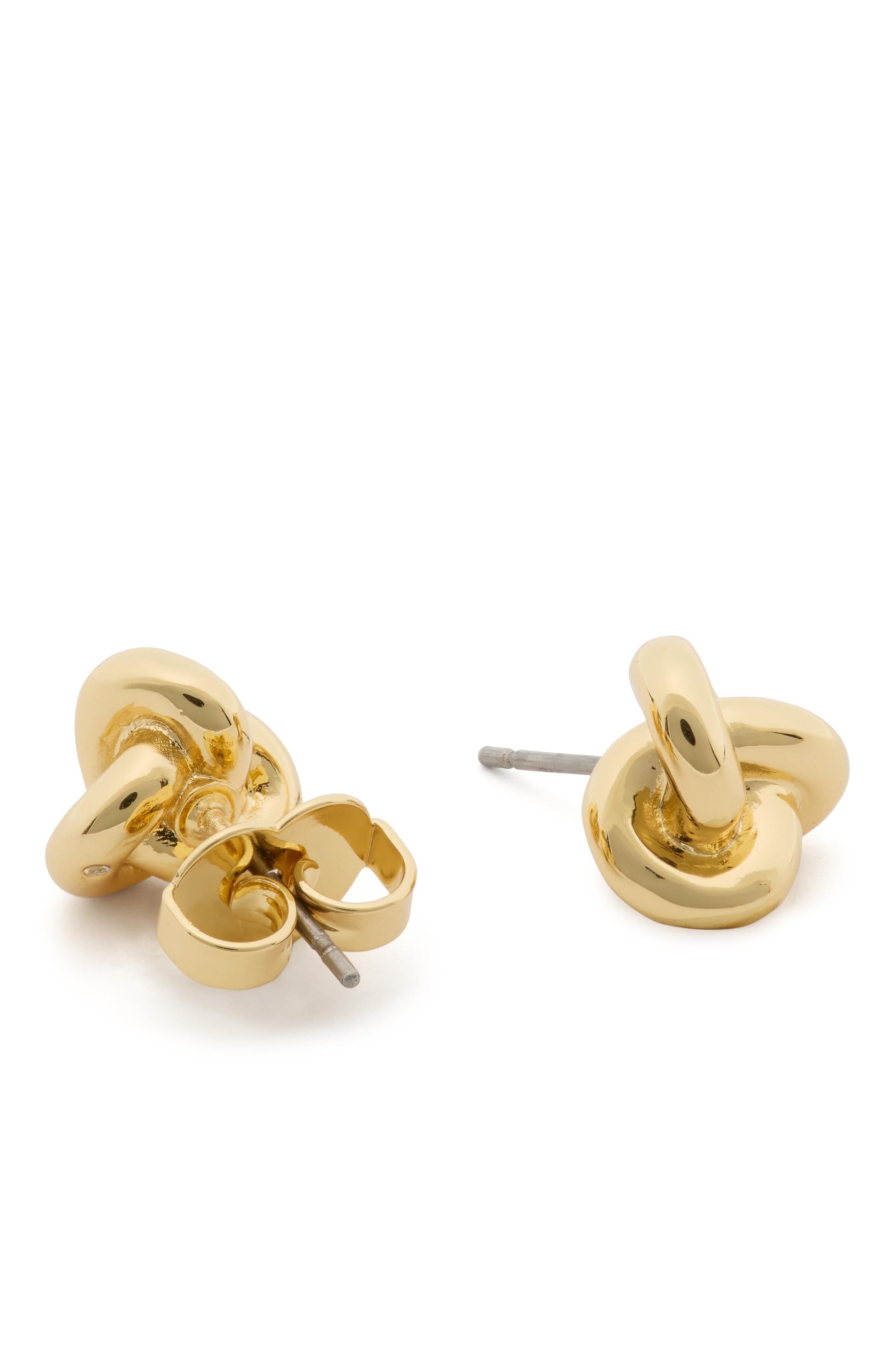 KJ341-Double Knot Studs-Gold