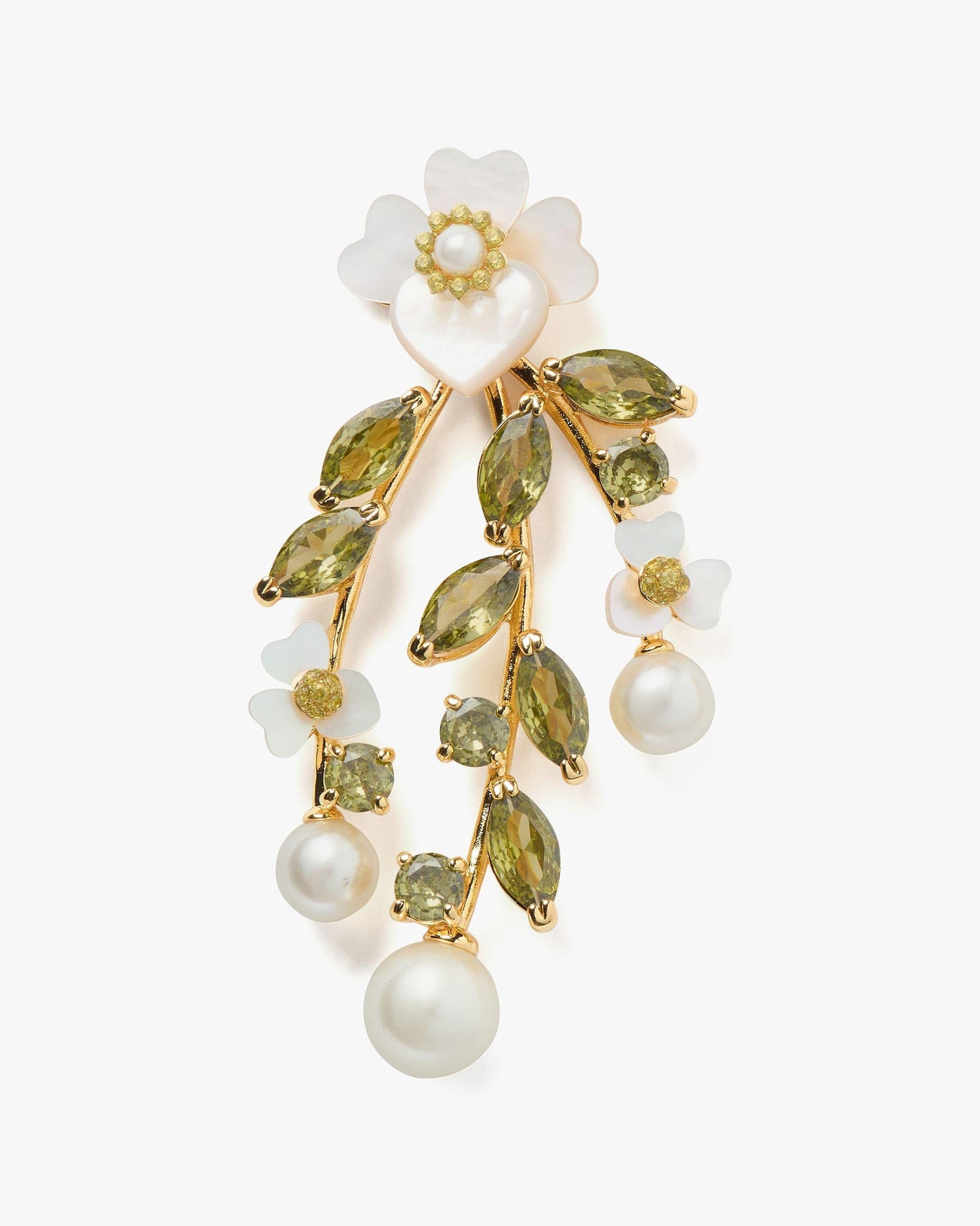 Precious Pansy Chandelier Earrings