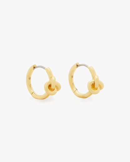 KJ353-Double Knot Huggies-Gold