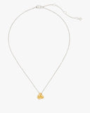 KJ354-Double Knot Pendant-Silver Gold