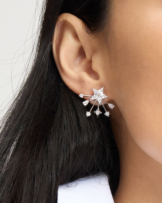 Cosmos Front Back Earrings