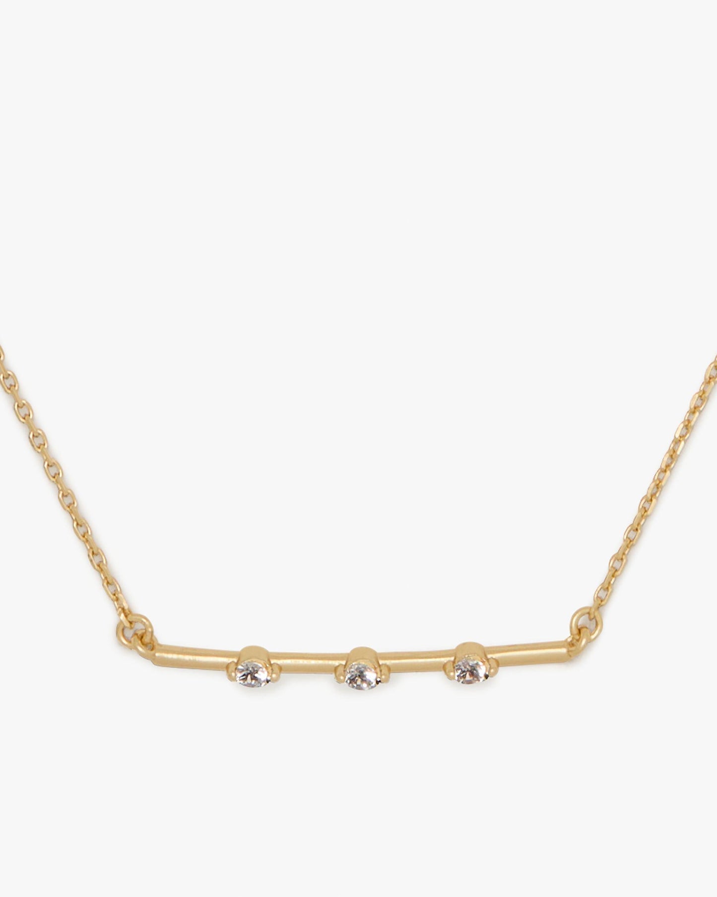 KJ414-Hint Of Shimmer Pendant-Clear/Gold