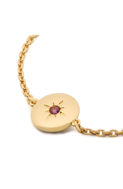 The Color Spark Collection Pink Peace Medallion Bracelet