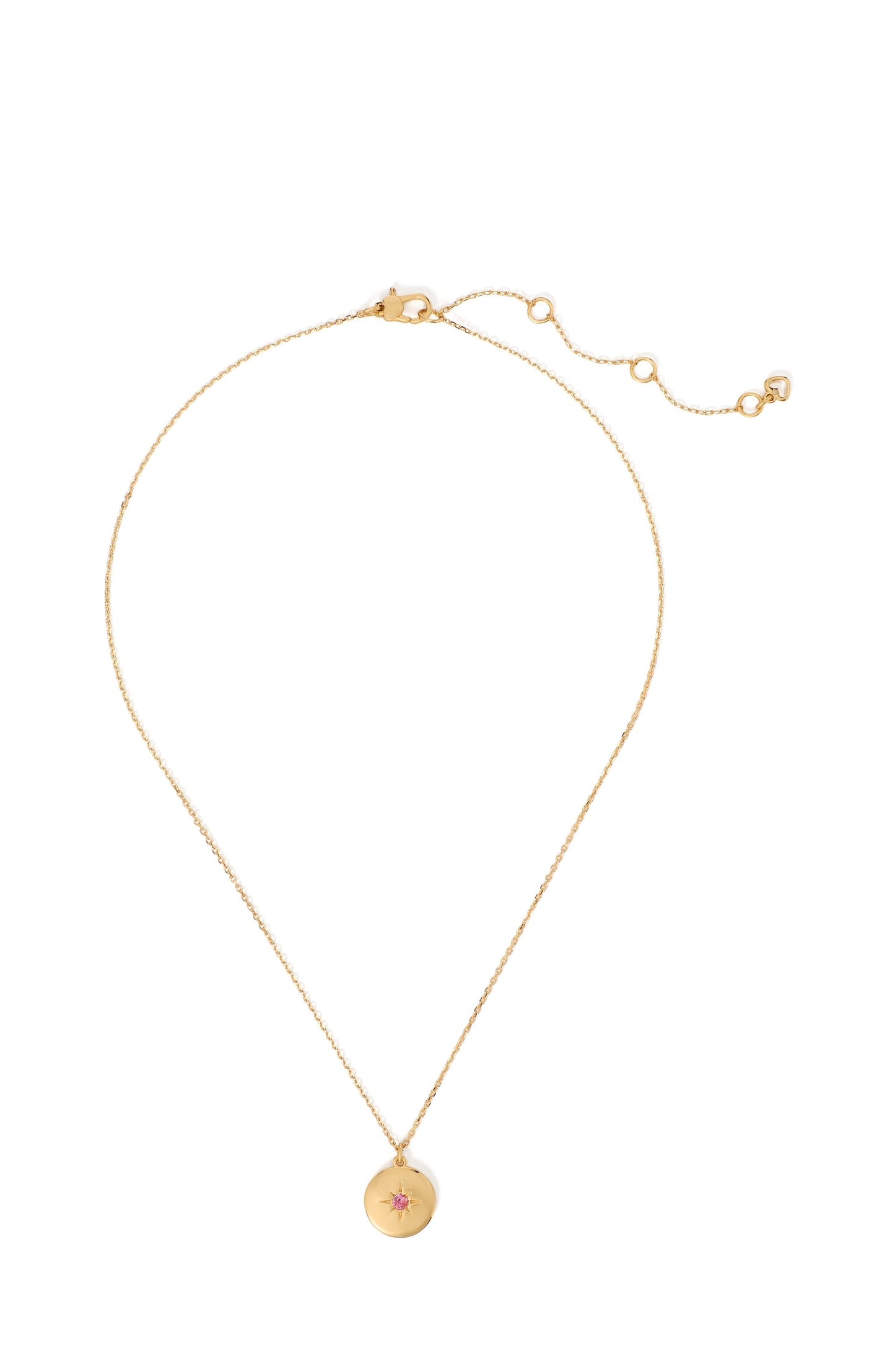 The Color Spark Collection Pink Peace Medallion Necklace