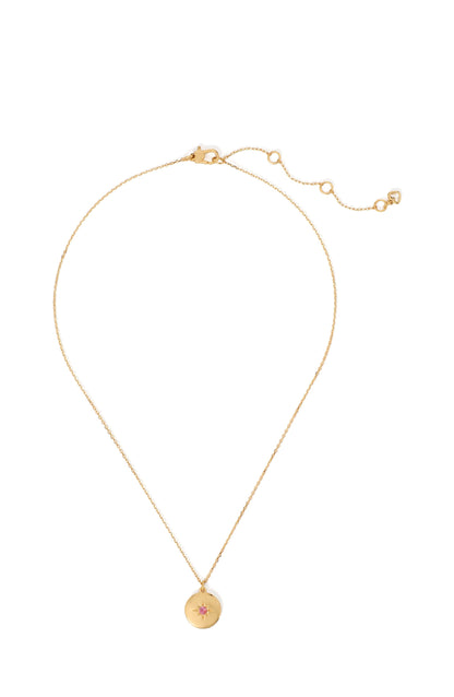 The Color Spark Collection Pink Peace Medallion Necklace