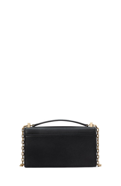 Deco Pebbled Leather Mini Flap Chain Crossbody