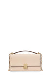 KJ690-Deco Colorblocked Mini Flap Chain Crossbody-Milk Glass Multi
