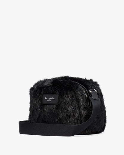 Puffed Faux Fur Crossbody
