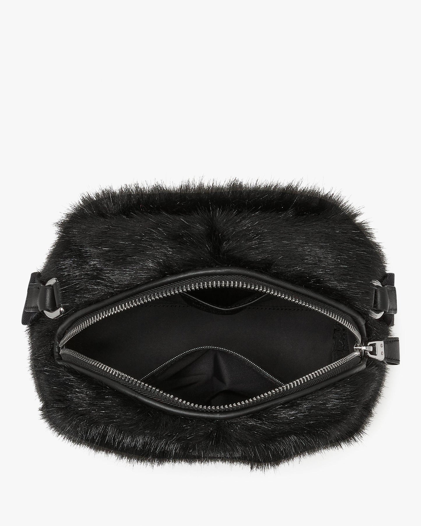 Puffed Faux Fur Crossbody