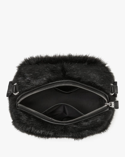 Puffed Faux Fur Crossbody