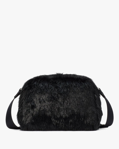 Puffed Faux Fur Crossbody