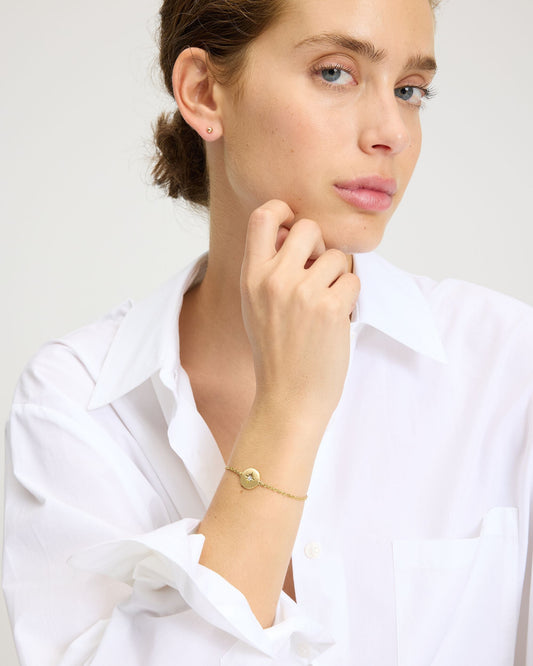 The Color Spark Collection Clear Inspire Medallion Bracelet