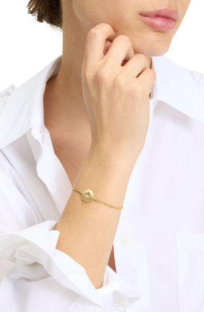 The Color Spark Collection Clear Inspire Medallion Bracelet