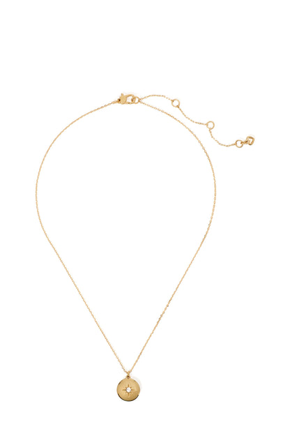 The Color Spark Collection Clear Inspire Medallion Necklace