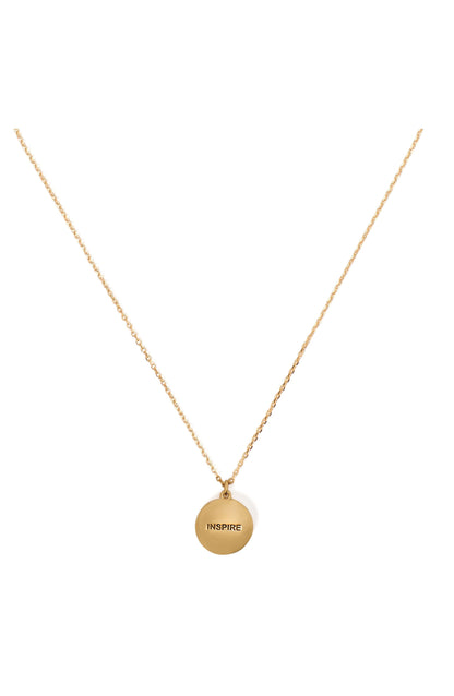 The Color Spark Collection Clear Inspire Medallion Necklace
