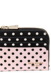 KJ892-Devin Breezy Dot Coin Card Case Wristlet-Black Multi