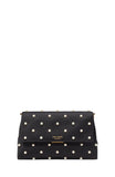 KJ901-Grace Pearl Embellished Satin Clutch-Black