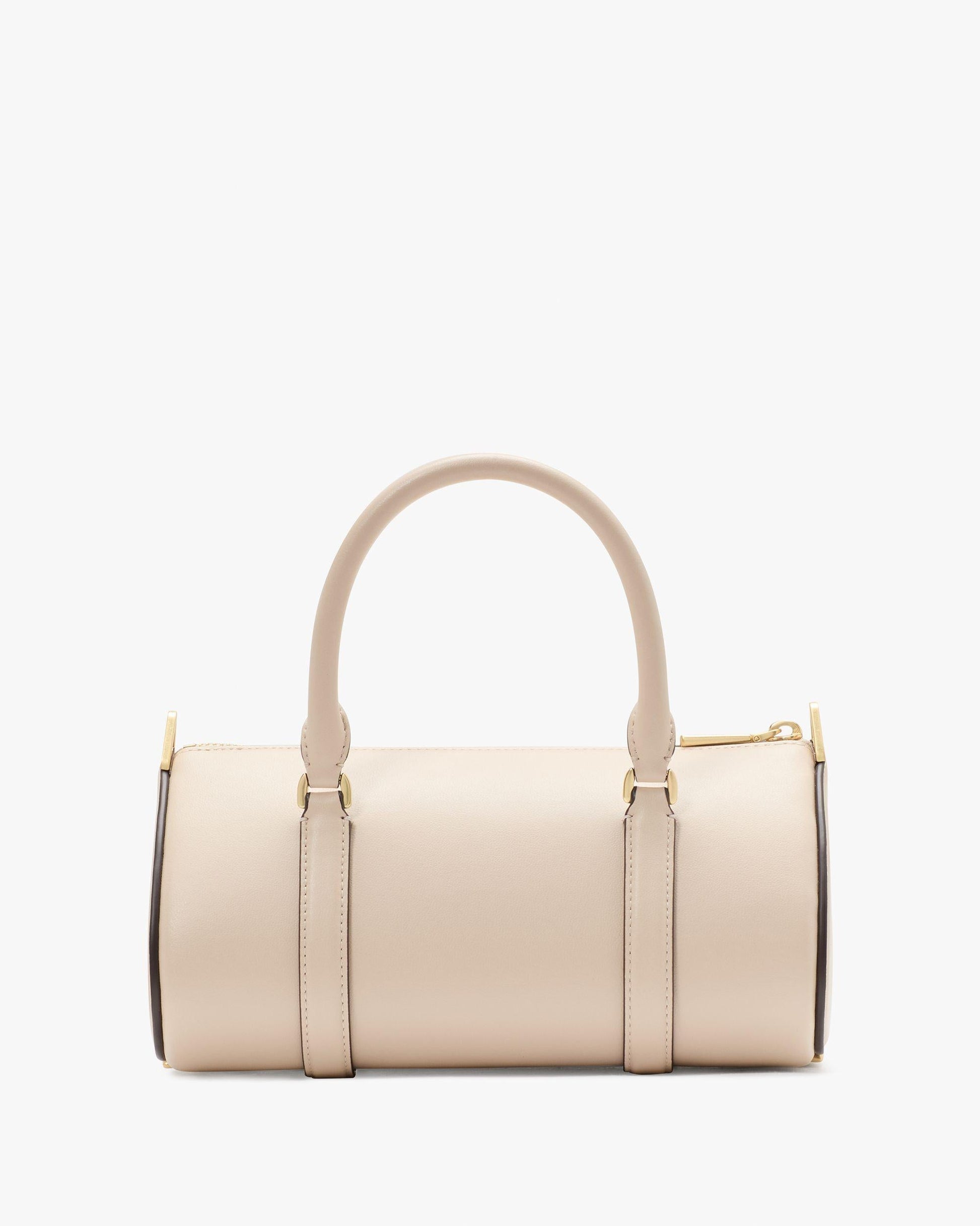 kj920-Spade Icon Small Barrel Bag-Milk Glass