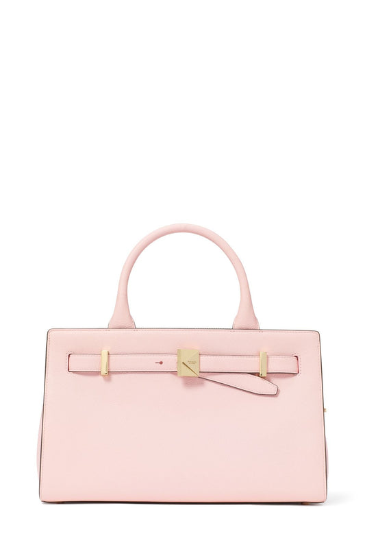 KJ927-Deco Color-Blocked Medium Satchel-Pastry Pink Multi