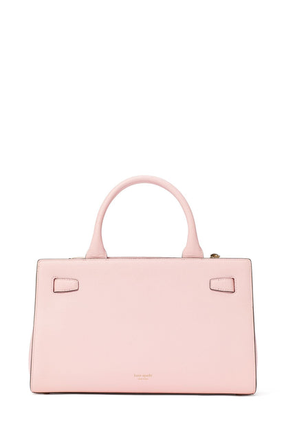 KJ927-Deco Color-Blocked Medium Satchel-Pastry Pink Multi