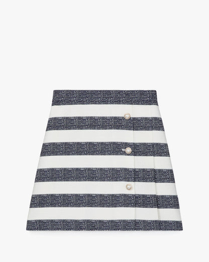 Sailor Stripe Pleated Skirt