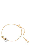 KK430-Set In Stone Interlink Bracelet-Clear/Two Tone