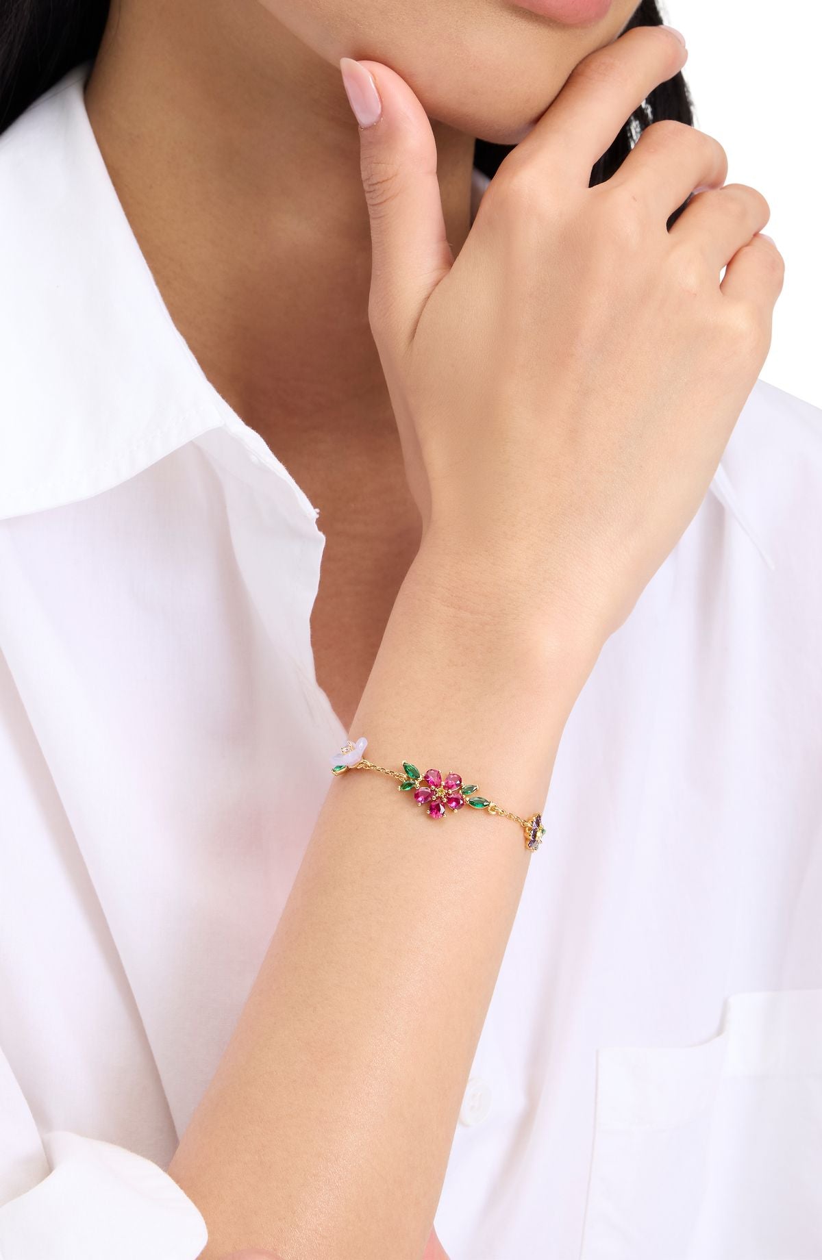 KK495-Busting Blooms Bracelet-Multi