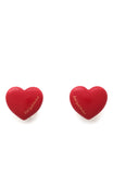 KK509-Heart You Statement Studs-Red