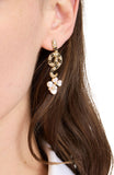 KK519-Shining Snake Statement Earrings-Clear Multi