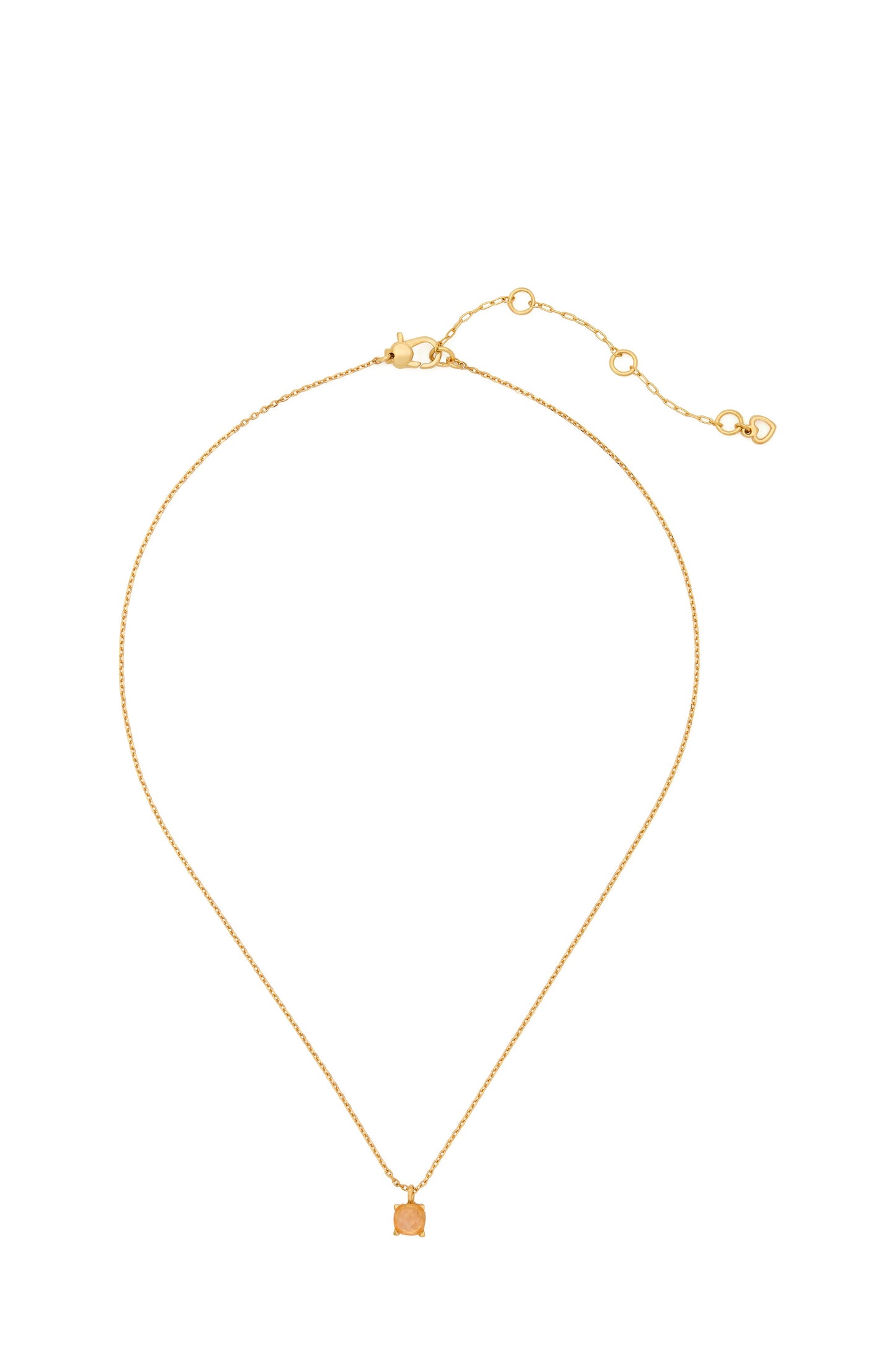 KK552-Little Luxuries 6mm Square Pendant-Dusty Pink