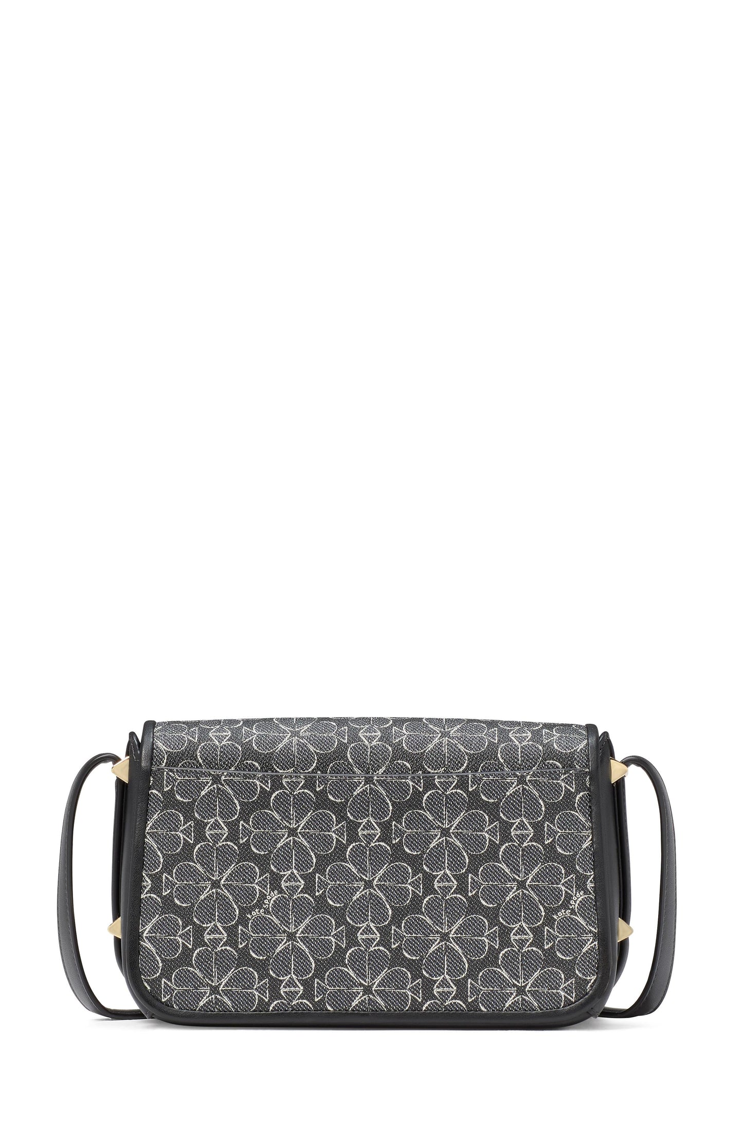 Liv Spade Flower Coated Canvas Small Flap Crossbody