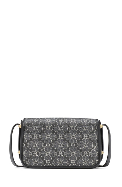 Liv Spade Flower Coated Canvas Small Flap Crossbody