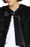 Faux Feather Bow Jacket