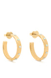 KK649-Set In Stone Hoops-Opal